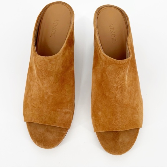 Vince Petra Suede Mule Heels - Picture 3 of 8
